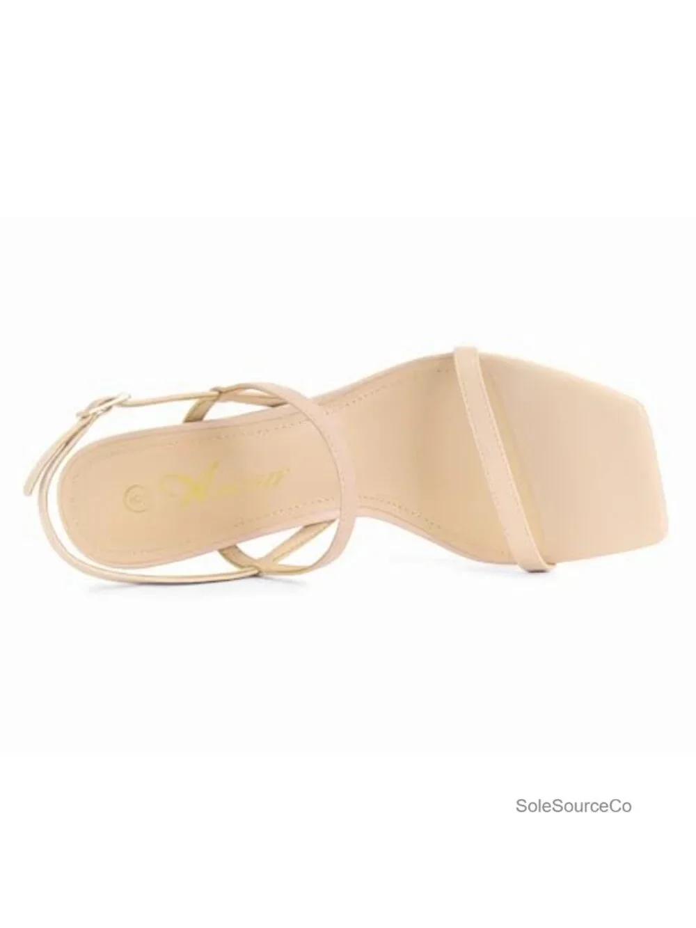 Strappy Square Open Toe Heeled Sandals Ankle Strap Dressy Wedding Party Shoes